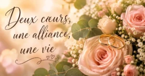 Poèmes Vives les Mariés et Poèsie sur l&rsquo;engagement du Mariage