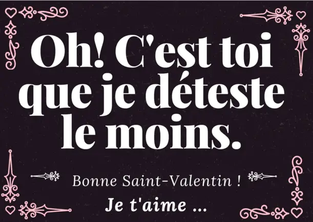 Humour Noir Saint Valentin