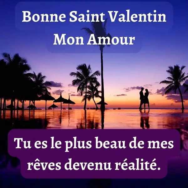 Carte bonne saint valentin mon amour message romantique pour un homme ou femme