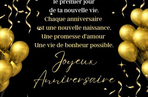 C'est ton anniversaire Je te souhaite une bonne fête avec une citation positive