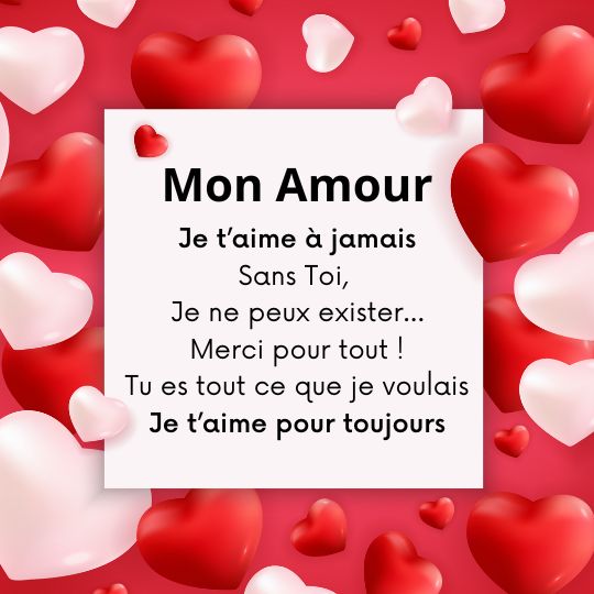 Dire je t'aime à une meuf ou à un mec avec une image romantique.