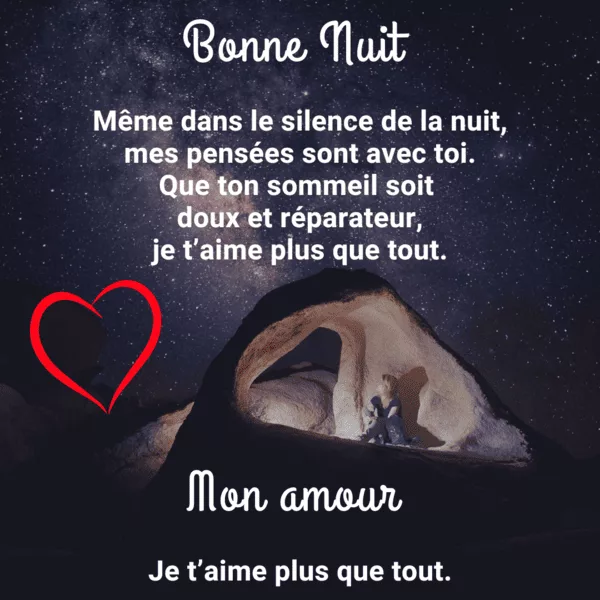 llustration romantique pour article sur les 10 plus beaux poèmes et messages du soir à envoyer à votre moitié.