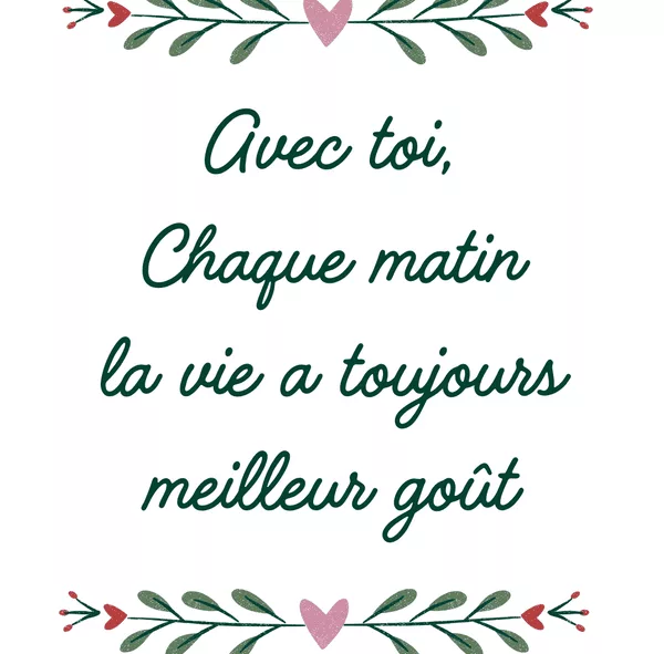 Illustration romantique pour article sur les 10 plus beaux poèmes et messages du matin à envoyer à votre moitié