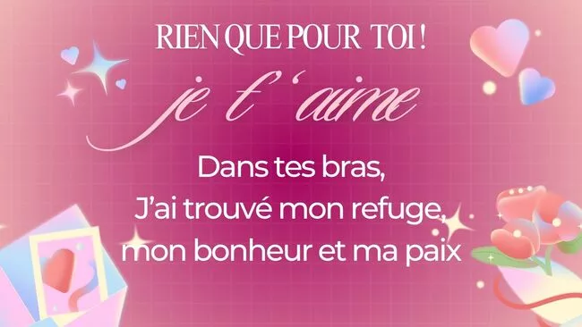 Illustration romantique pour article sur 10 messages d’amour à envoyer à son chéri.